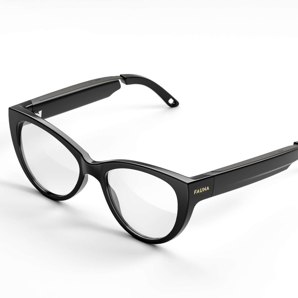 FAUNA Bluetooth Audio Smart Glasses with Blue Light Filter Lenses NWT